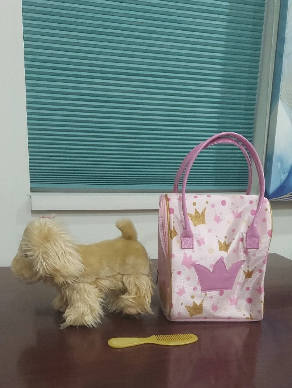 ❤️ Pucci Pups Cocker Spaniel Pink Crown Glam Bag Set
